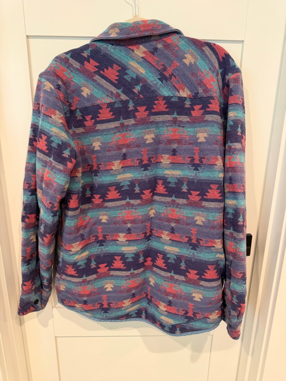 Men's Quilted Aztec Field Jacket | Reversible - Purple Multi - Picture 7 of 13